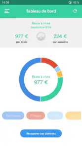 Pilote Budget, gestion dépense screenshot