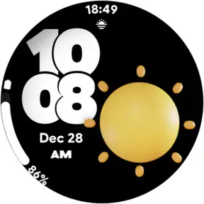 Pixel Weather 2 - Watch face screenshot