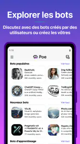 Poe - Chat IA rapide screenshot