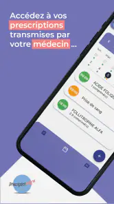 Prescription en ligne screenshot