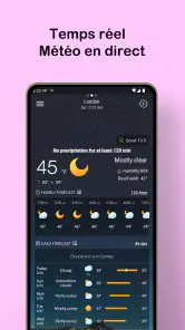 Prévisions météo locales screenshot