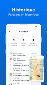 Prix, historique, km, essence screenshot