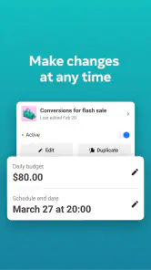 Publicités Facebook screenshot