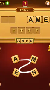 Puzzle de mots biblique screenshot