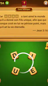 Puzzle de mots biblique screenshot