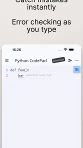 Python Coding Editor & IDE App screenshot