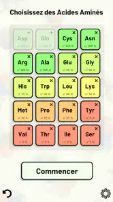 Quiz Acides Aminés screenshot