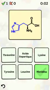 Quiz Acides Aminés screenshot