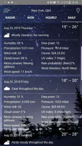 Radar météo screenshot