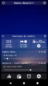 Radio-Réveil + screenshot