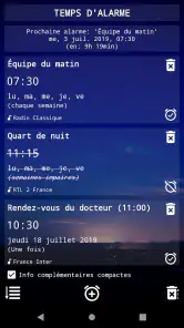 Radio-Réveil + screenshot