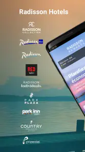 Radisson Hotels – réservations screenshot