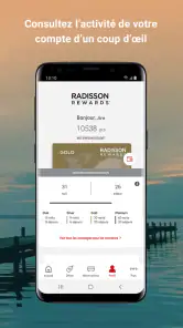 Radisson Hotels – réservations screenshot