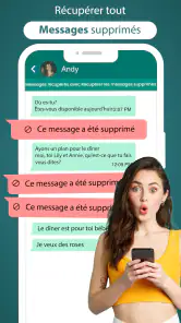récupéré messages supprimé app screenshot