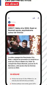 RMC Sport News, foot & rugby screenshot
