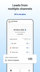 RX Lead Manager App screenshot