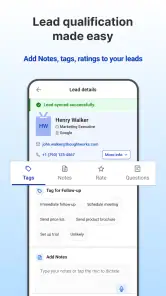 RX Lead Manager App screenshot