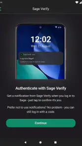 Sage Verify screenshot