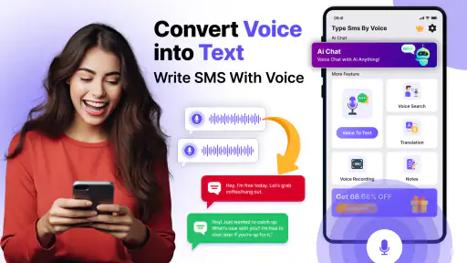 Saisie vocale de SMS screenshot