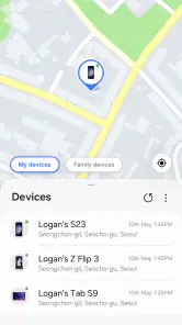 Samsung Find: Localiser Amis screenshot