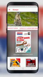 Sciences et Avenir magazine screenshot