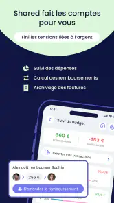 Shared, organisation famille screenshot