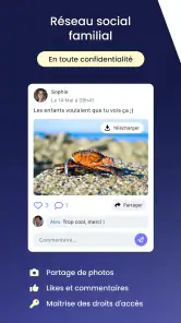 Shared, organisation famille screenshot