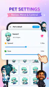 Shimeji: Anime Pets On Screen screenshot
