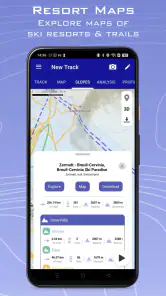 Ski Tracks Lite & Cartes GPS screenshot