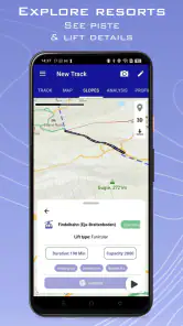 Ski Tracks Lite & Cartes GPS screenshot