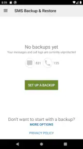 SMS Backup & Restore screenshot