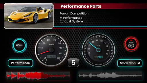 Sons de moteur de voiture screenshot