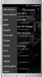 SONS DE VOITURE screenshot