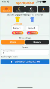 SportCoStat screenshot
