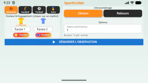 SportCoStat screenshot