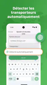 Suivi de colis et de livraison screenshot
