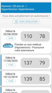 suiviHTA screenshot