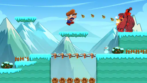 Super Bino Go: D'Aventure Saut screenshot