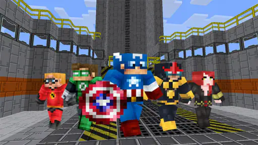 Super-héros Minecraft mod screenshot