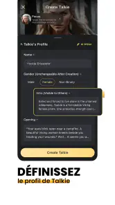 Talkie: Chats IA personnalisés screenshot