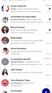 Tchap screenshot