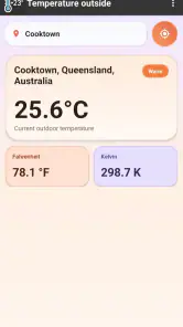 Température extérieure screenshot
