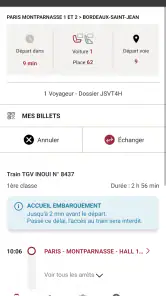 TGV INOUI PRO screenshot