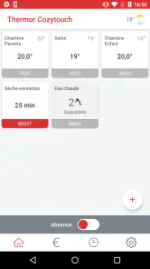 THERMOR COZYTOUCH screenshot