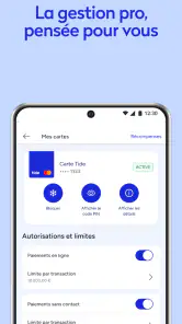 Tide: compte pro en ligne screenshot