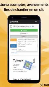 Tolteck : Devis et factures screenshot