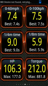 Torque Pro (OBD2 / voiture) screenshot