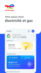 TotalEnergies Electricité&Gaz screenshot
