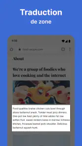 Traduction d'écran screenshot