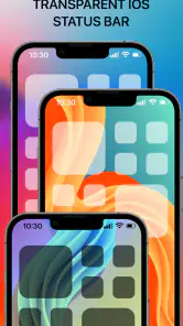 Transparent iOS X - Status Bar screenshot